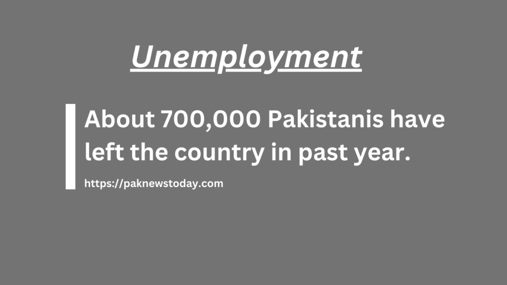 Unemployment in Pakistan