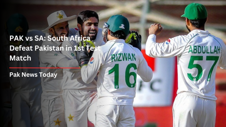 PAK vs SA 1st Test